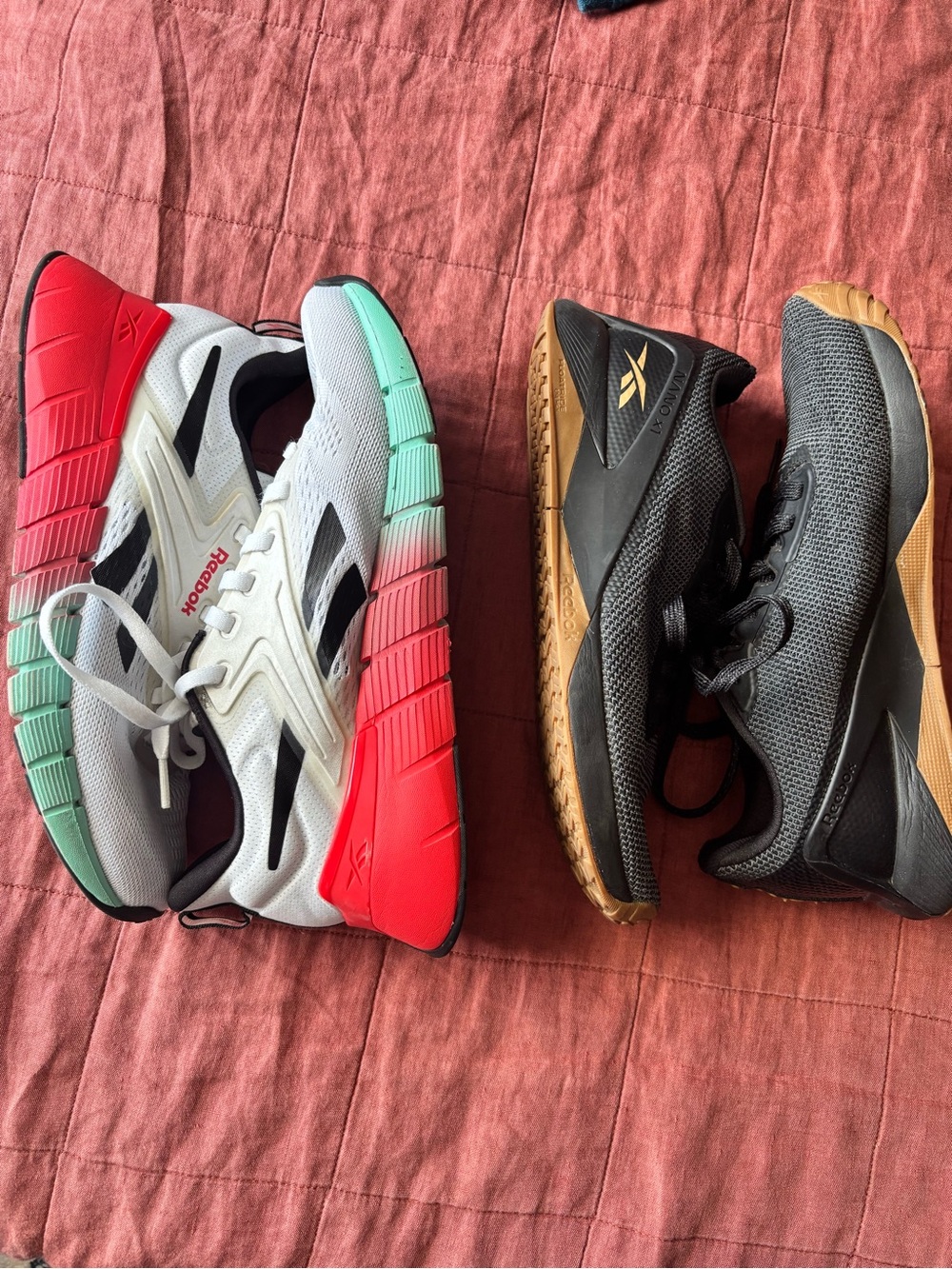 Two pairs of Reebok Gym shoes Size 9